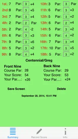 Game screenshot Duffer's Golf Score Card mod apk