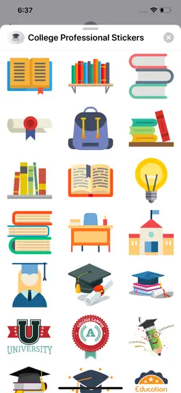 Game screenshot College Professional Stickers apk