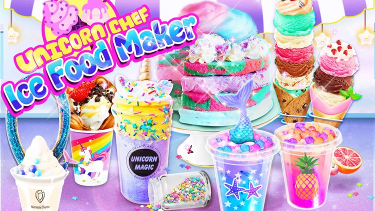 Unicorn Chef: Ice Foods Games screenshot-0