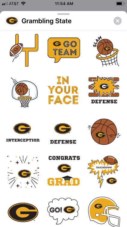 Grambling St Animated Stickers