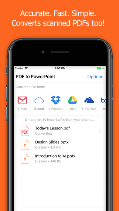 How to cancel & delete PDF to PowerPoint Converter from iphone & ipad 1