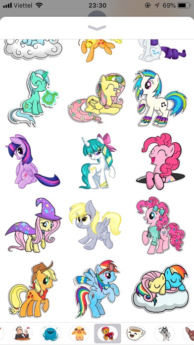 Pony Cute Funny Stickers screenshot 2
