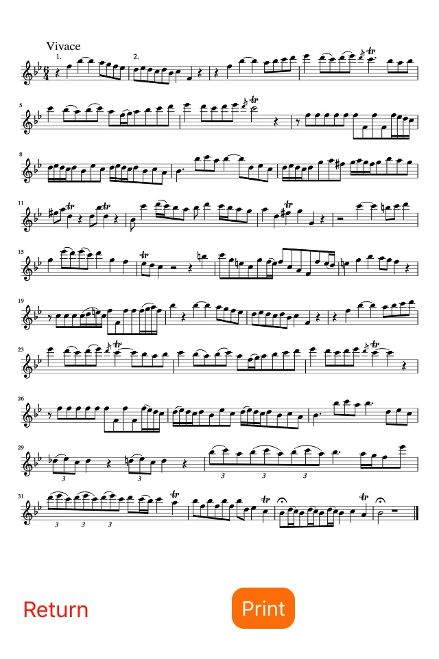 Telemann 6 Sonatas in Canon screenshot 3