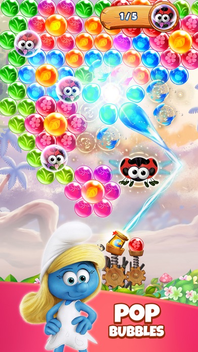 How to cancel & delete Smurfs Bubble Shooter Story from iphone & ipad 1