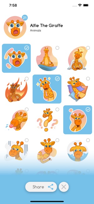 Alfie The Giraffe - Stickers(圖3)-速報App