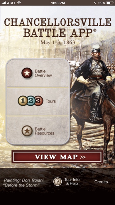 How to cancel & delete Chancellorsville Battle App from iphone & ipad 1