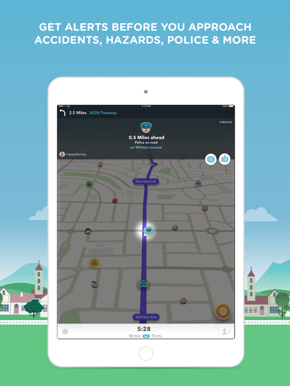 Waze Navigation & Live Traffic screenshot