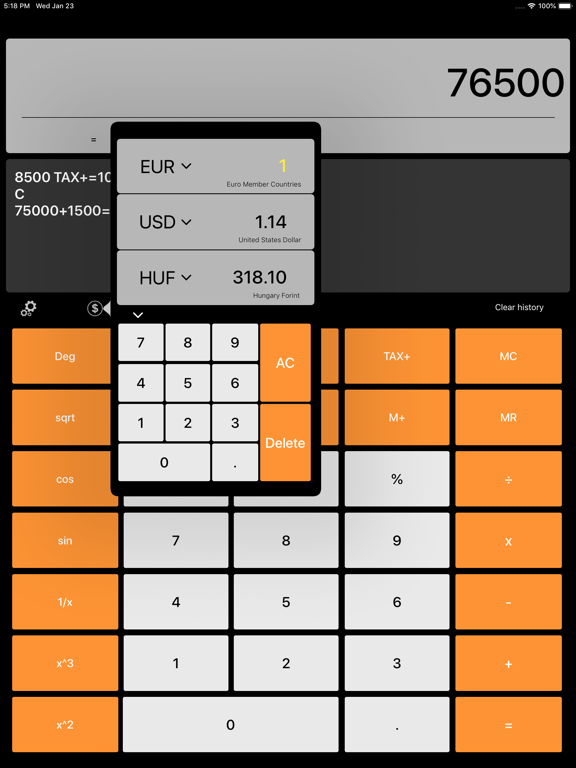 Calculator Pro & Currency screenshot 2