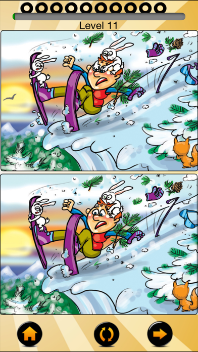 How to cancel & delete Find the ten differences with funny winter and autumns cartoons from iphone & ipad 2