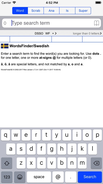Svenska  Words Finder PRO