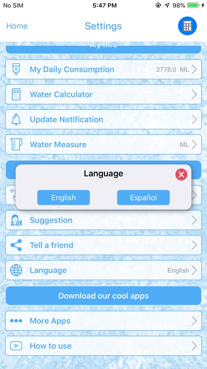 Drink Water Reminders Tracker