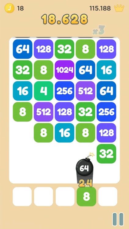 Strike the Tile - Merge 2048 screenshot-3