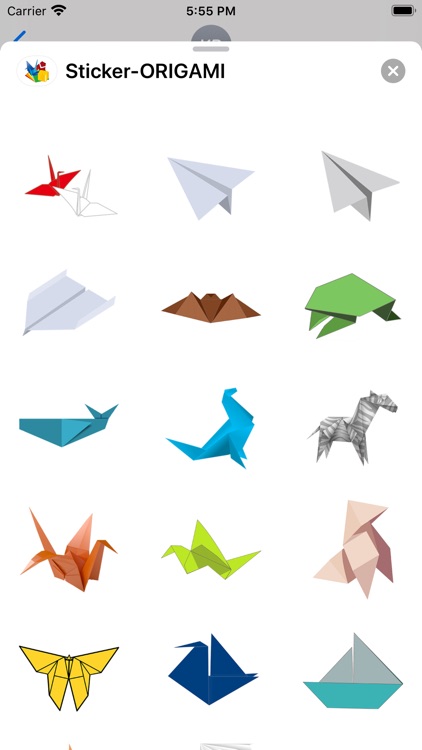 Sticker ORIGAMI