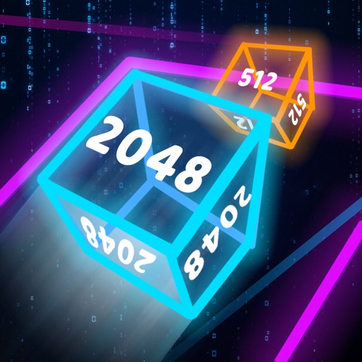 Neon Cubes 2048 iOS App