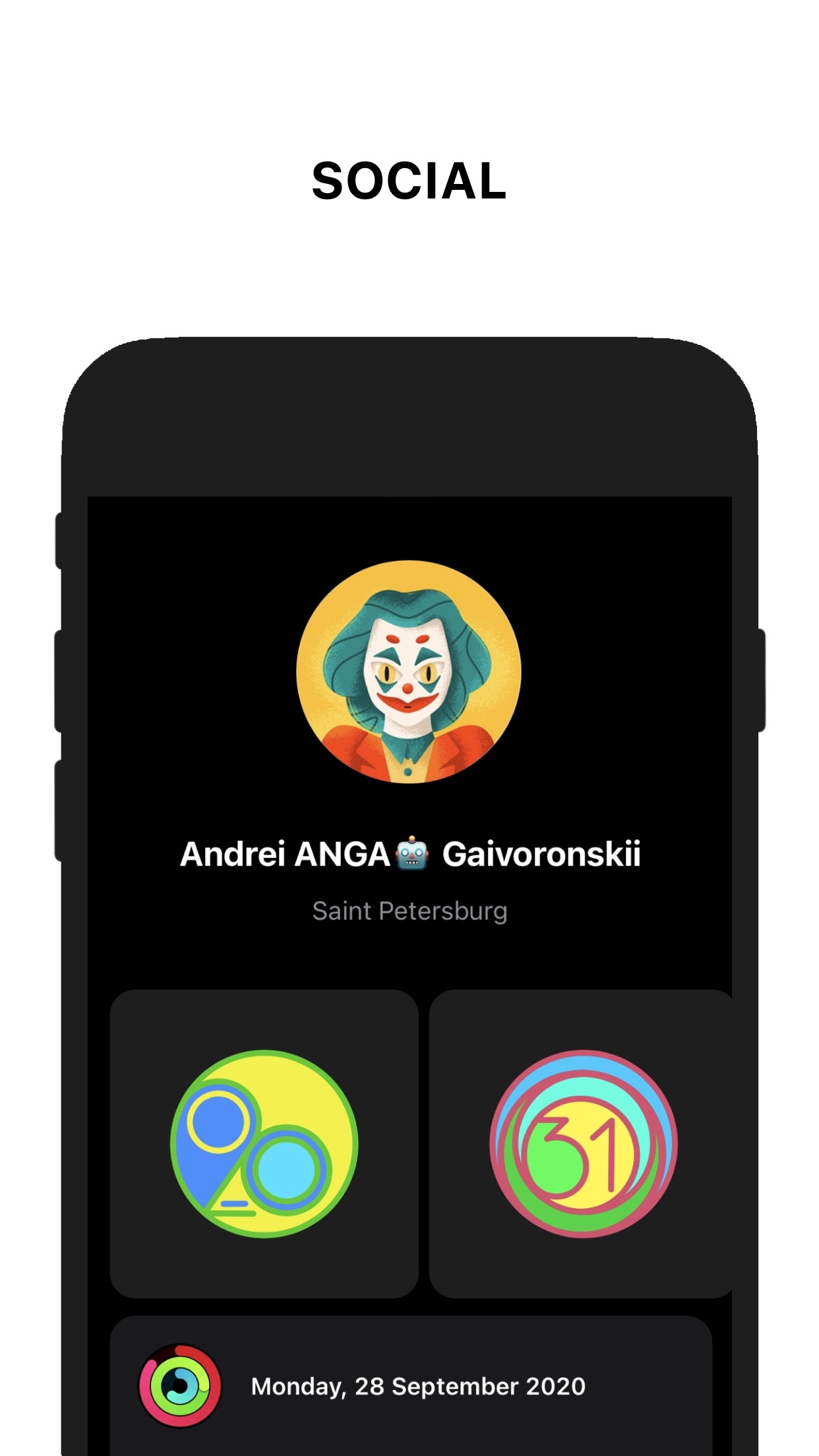 Screenshot do app Activity Tracker+