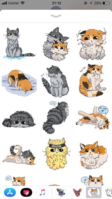 Cat Bigmoji Funny Stickers screenshot 2