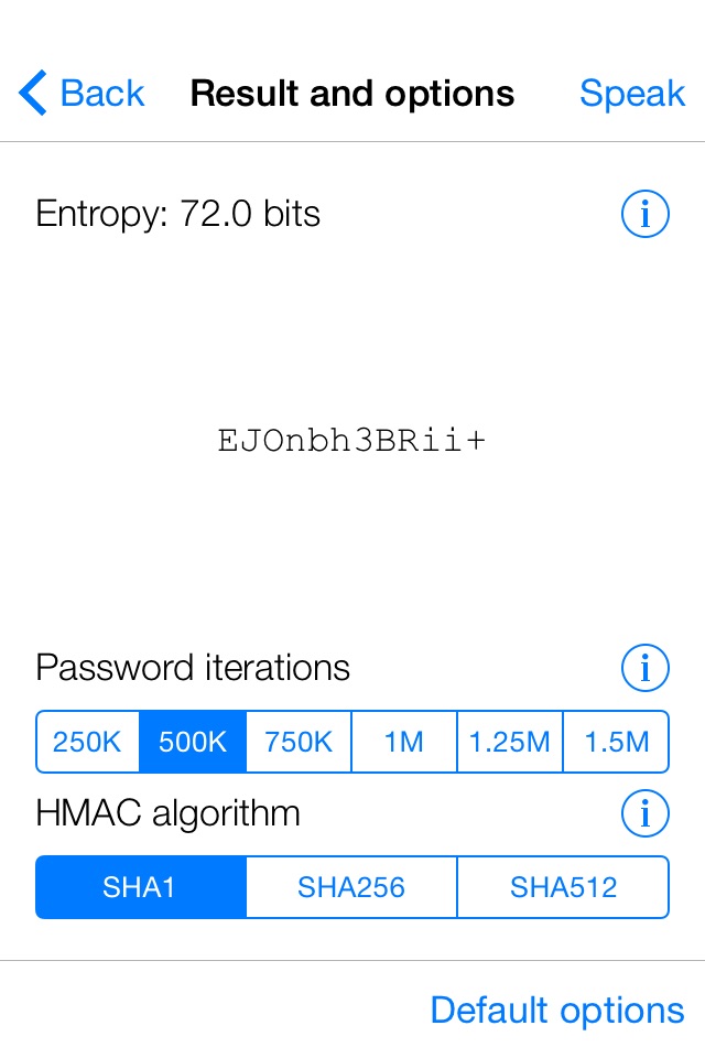 pa55: remembering passwords screenshot 2