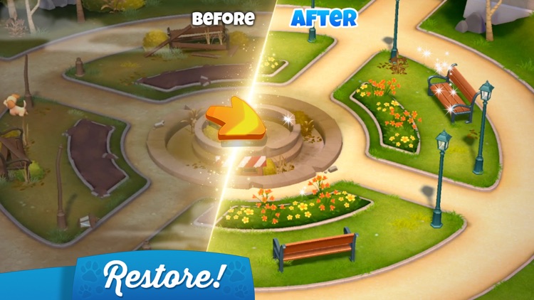 Dogs Home: Design with Match-3 screenshot-3