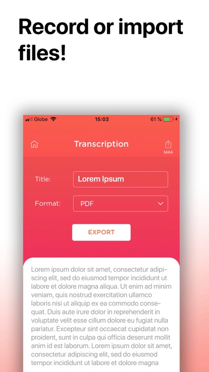 Transcribe: Voice to Text