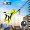 Welcome to Spider Stickman Rope Hero Fight: Gangster Game