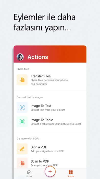 Microsoft 365 (Office) iphone ekran görüntüleri