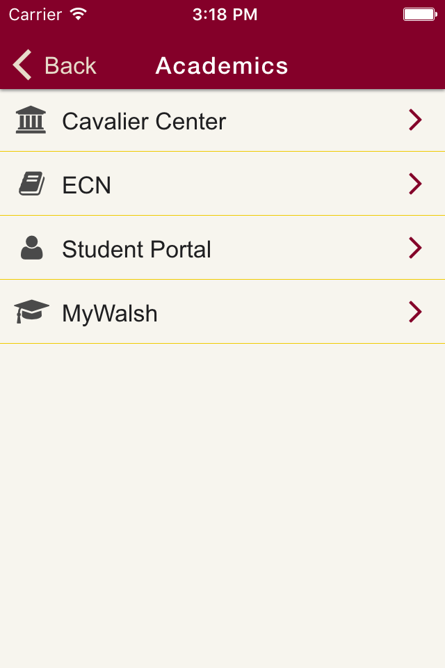Walsh University App