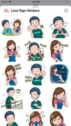 Captura de Pantalla 6 Love Sign Stickers iphone