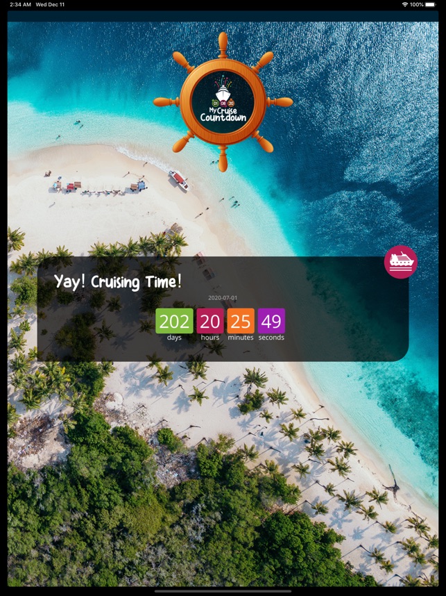 my cruise countdown app