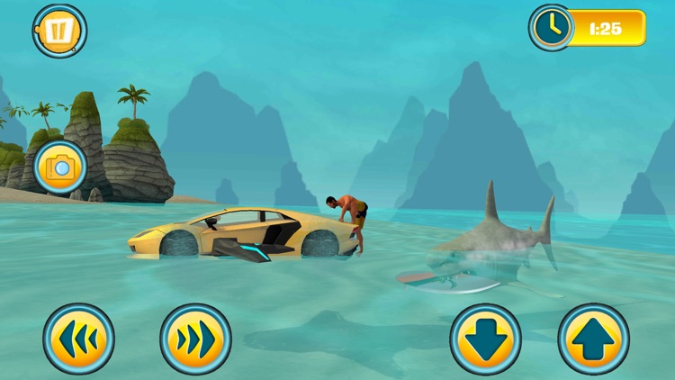 Car Water Surfing Float Race screenshot-3