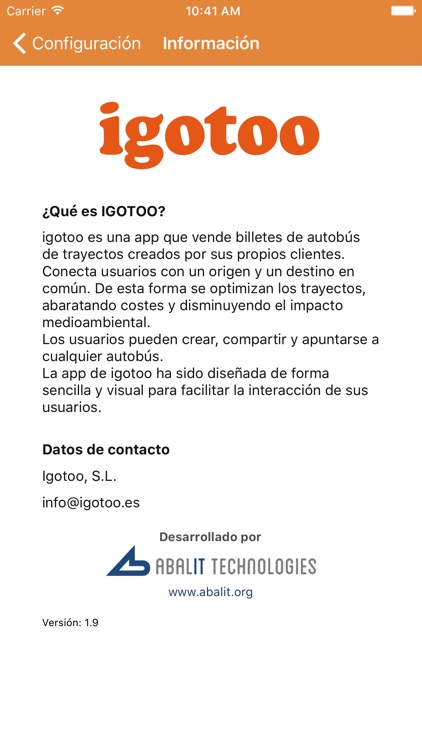 igotoo : bus compartido screenshot-4