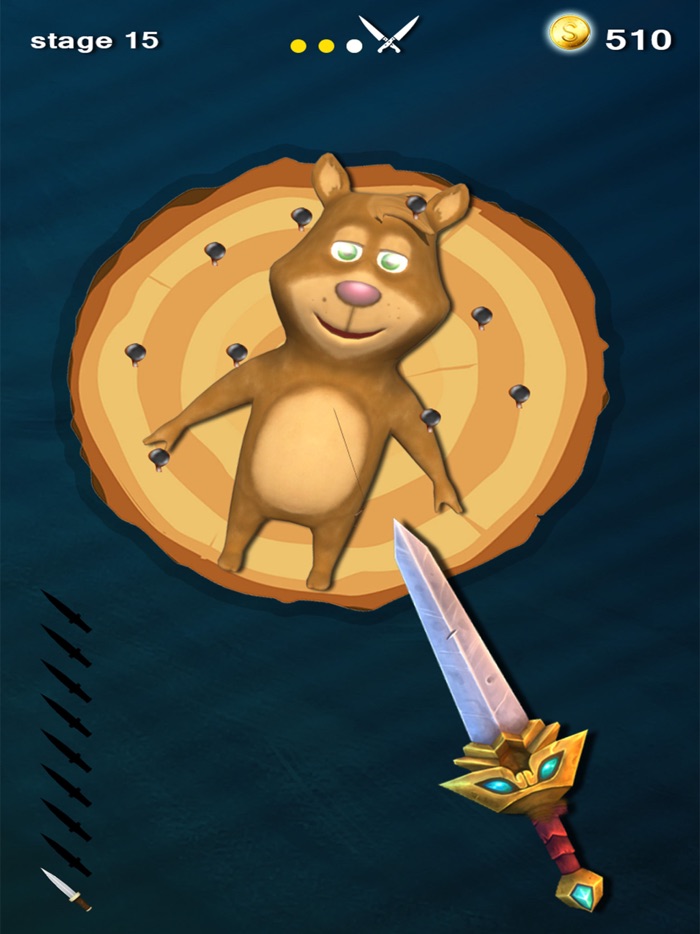 Knife color hit spinner