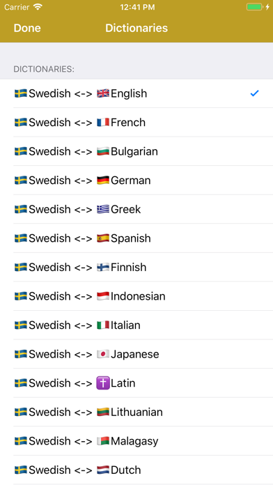 Swedish Dictionary - offline screenshot 2