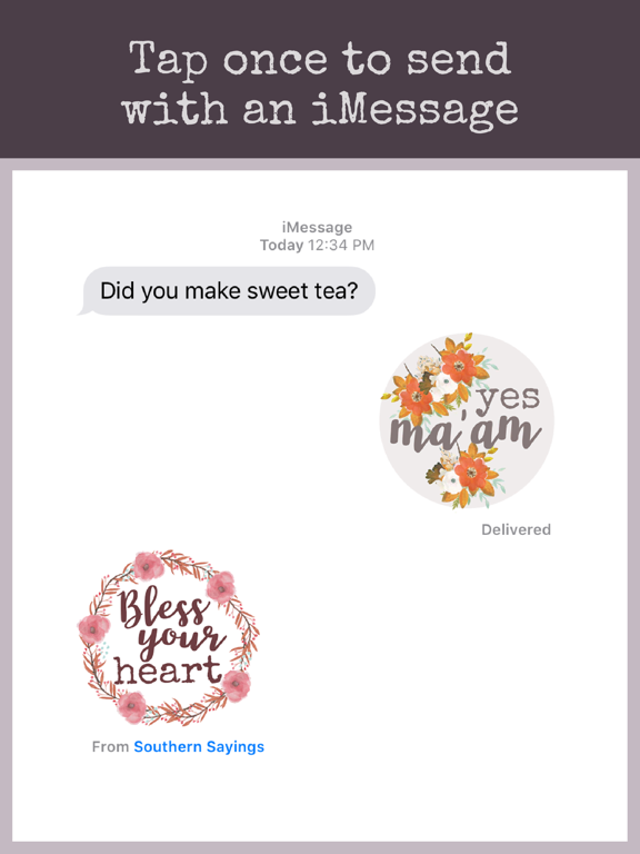 Screenshot #6 pour Southern Sayings Text Stickers