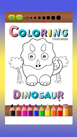 Game screenshot Toddler Dinosaur Coloring Game hack