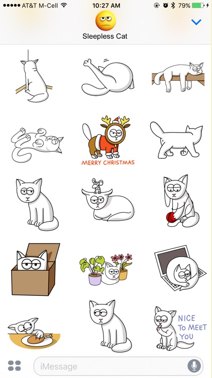 Sleepless Cat Stickers screenshot-3