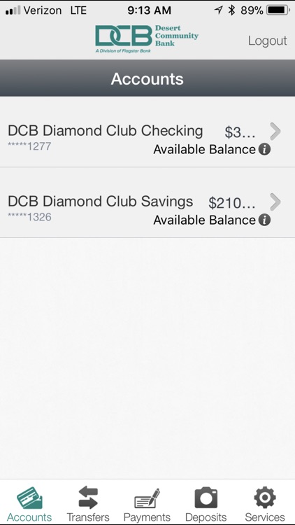 Desert Community Bank App