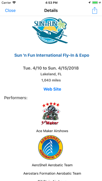 Air Show Calendar screenshot 3