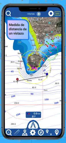 Kuva 7 Atlas Cartas Náuticas iphone