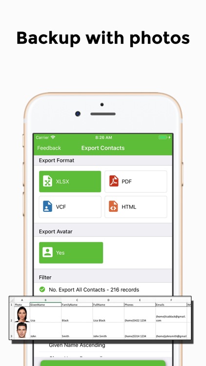 Export Contacts - Easy Backup screenshot-4