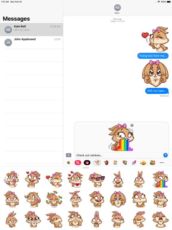 Screenshot #6 pour Banny Love Sticker Pack