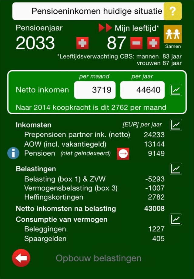 PensioenWijs Lite screenshot 2