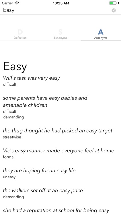 Easy Thesaurus