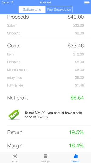 Salecalc for eBay Calculator(圖4)-速報App