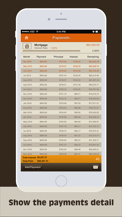 Debts Monitor Pro screenshot1