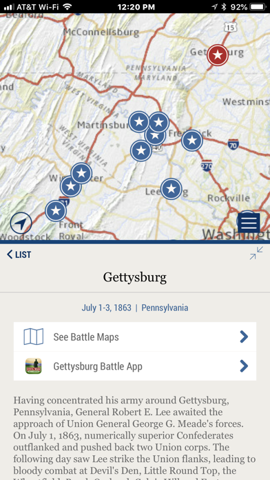 Civil War Battle Maps screenshot 2