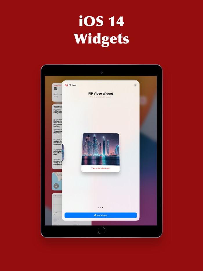 PiP Video Player Widget Photo