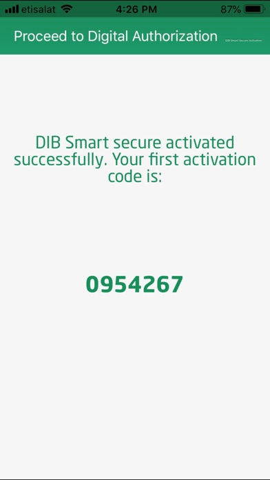DIB Digital Authorization screenshot 3