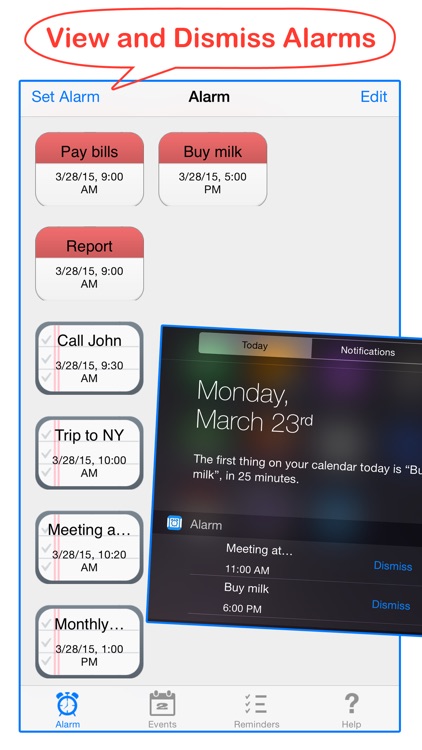 Calendar & Reminder Alarms