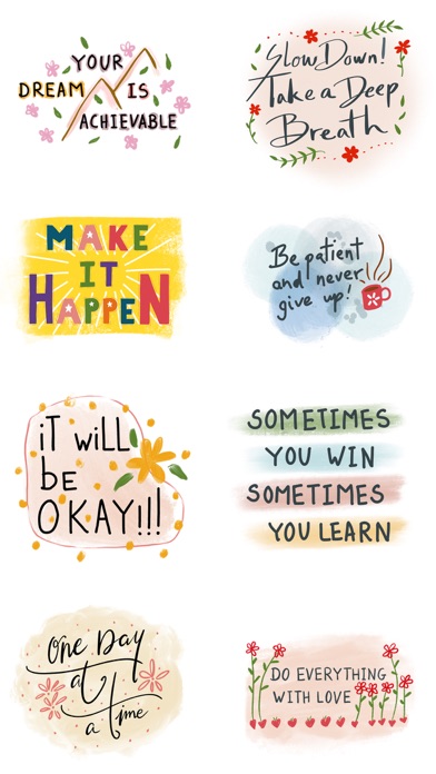 Motivational Self Care Sticker screenshot 3