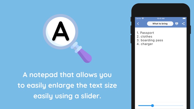 Text Enlarger Notepad | E-Note